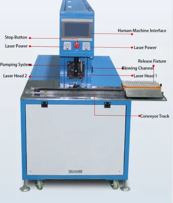 Tavolo scorrevole elettrico Macchina per spellare fili laser CO₂ CLS60-D Thumb