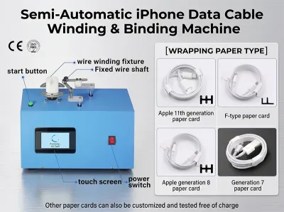 Macchina Avvolgicavi e Legatrice per Cavi Dati iPhone WPM-K287