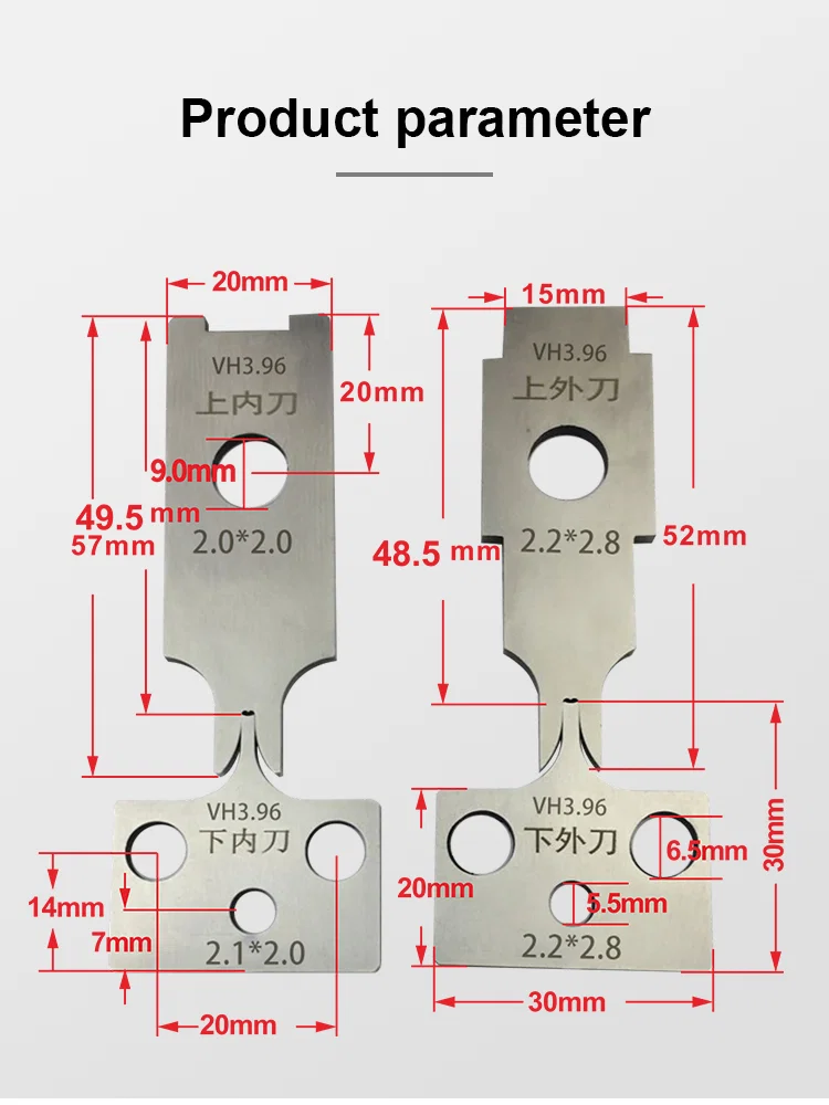Terminali Crimpatura Mold Blade Machine Kit Lame Applicatore Terminale per Dupont 2.0 e 2.54 terminale Ottone pressa die