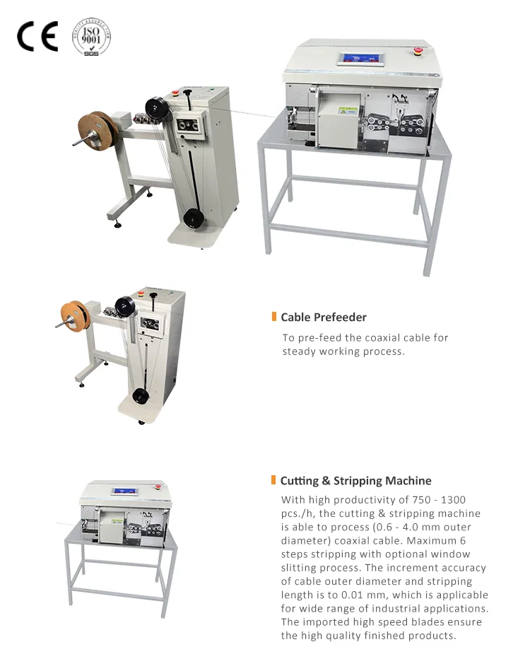 Automatic Coaxial cable cutting stripping machine, Cable Stripping Machine, Coaxial Cable Stripping Machine, Stripping Machine Macchina spelafili automatica per il taglio di cavi coassiali, Macchina spelacavi, Macchina spelafili per cavi coassiali, Macchina spelafili