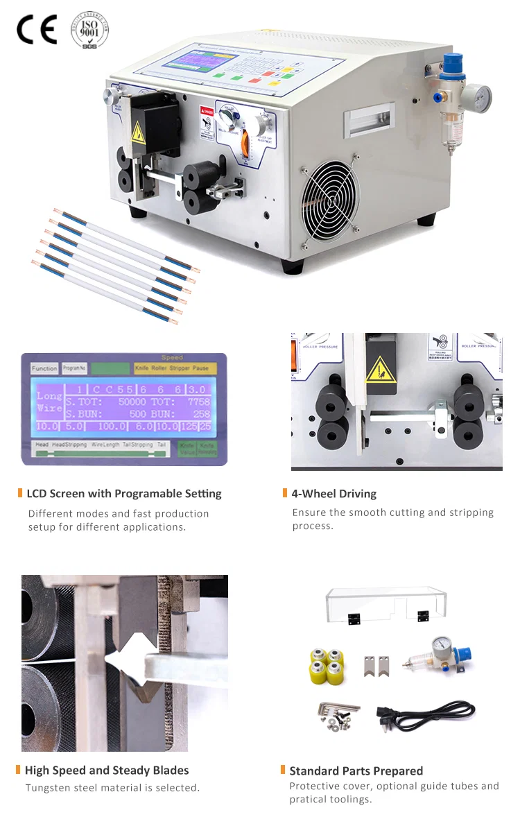 Automatic flat cable stripper and cutter machine WPM-09BHT, Flat Cable Stripping Machine, Wire Cutting Stripping Machine, Wire Stripping Tool Product Spelafili e taglierina automatica per cavi piatti WPM-09BHT, Spelafili per cavi piatti, Macchina spelafili per il taglio di fili, Strumento di spelatura per cavi Prodotto