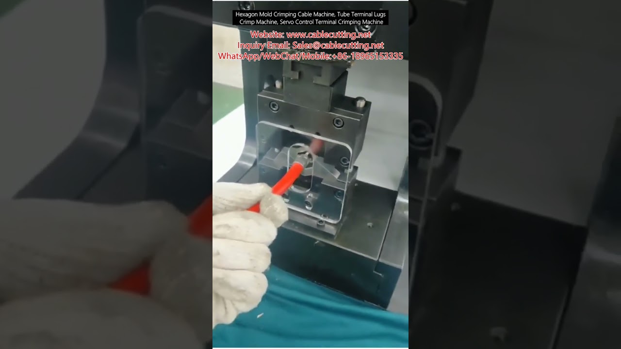 Macchina Crimpatrice Esagonale per Cavi, Capicorda e Terminali a Tubo - Controllo Servo Preciso
