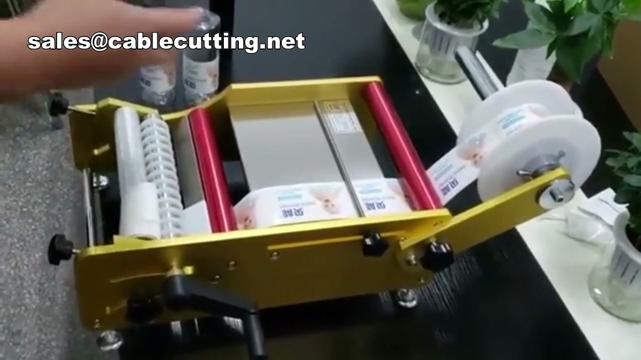 Etichettatrice Manuale per Bottiglie Tonde | Macchina per Etichettatura Facile e Pratica