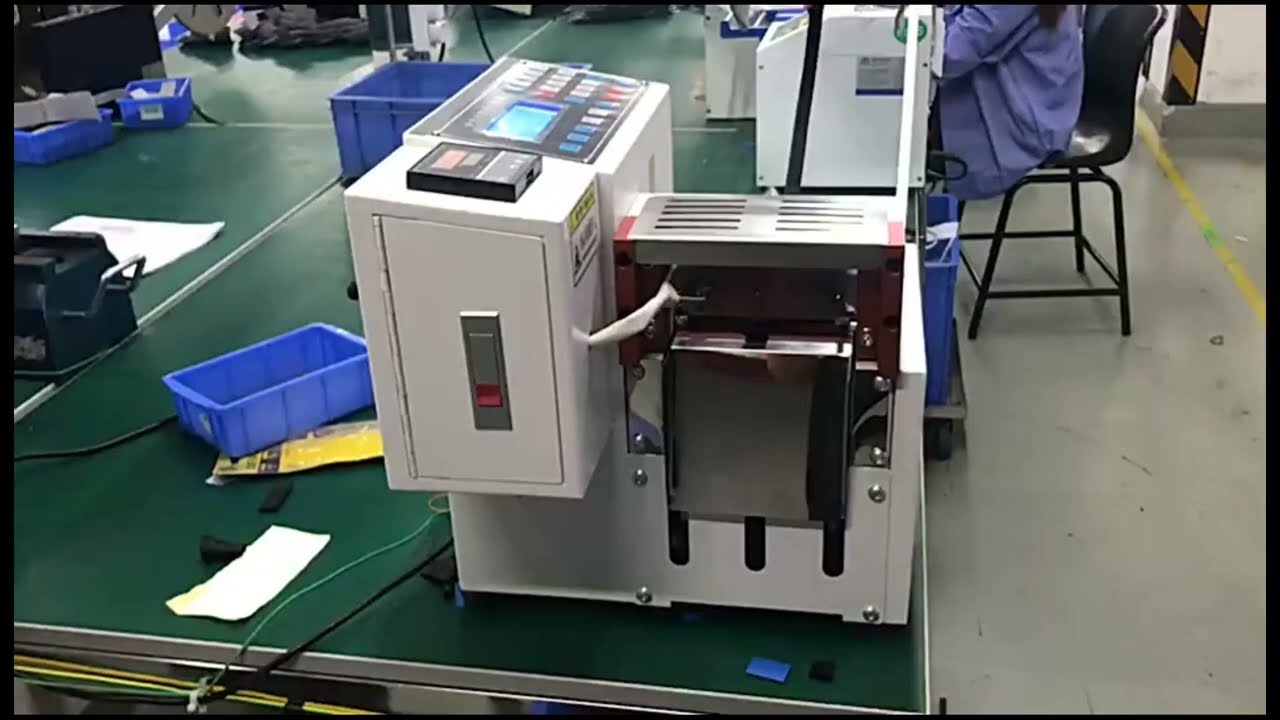 Macchina Automatica per Taglio a Caldo di Cinghie Elastiche, Nastri in Poliestere, Cordame in Nylon e Tubi in Plastica