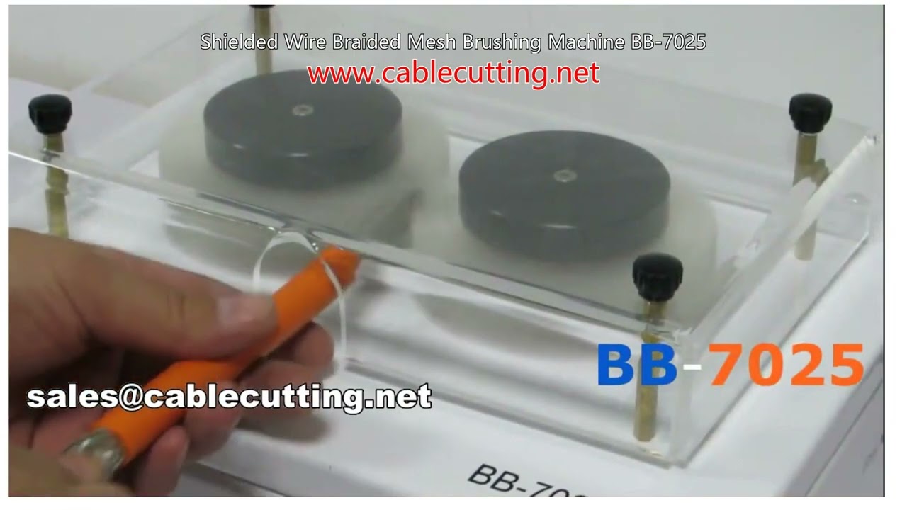 Macchina automatica spazzolatura treccia schermata BB-7025