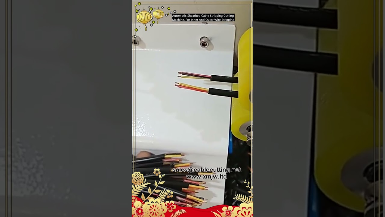 Macchina automatica per spellatura e taglio cavi rivestiti – Interno ed esterno