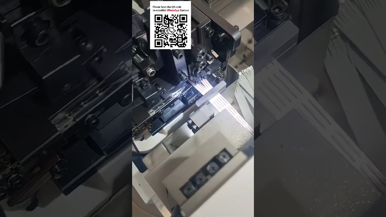 Macchina automatica per cavi a nastro: separazione, taglio e crimpatura terminali #Automazione