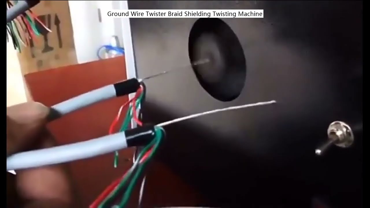 Torcitrice per Filo di Terra con Schermatura a Treccia - Macchina per Automazione Cavi