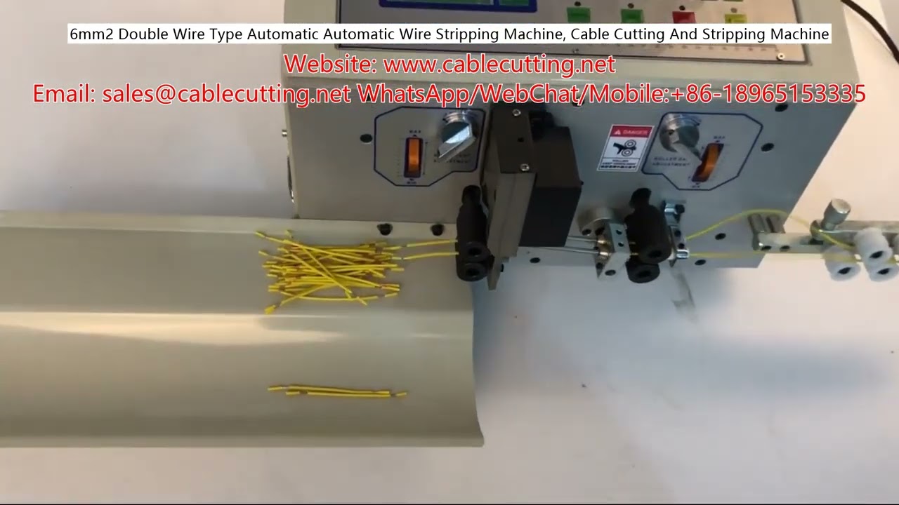Macchina spellafili automatica doppio filo 6mm² - Taglio e spelatura efficiente dei cavi