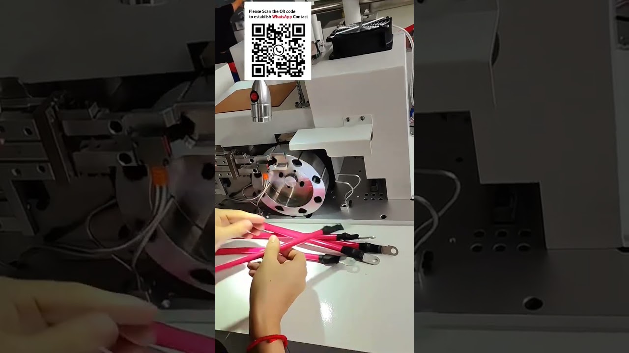 Macchina semiautomatica per tubi termoretraibili: inserimento e cottura su cavi di grandi dimensioni