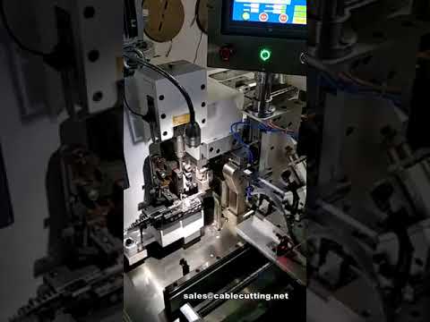 Macchina automatica per taglio, spelatura e crimpatura di cavi flat (ribbon cable) | Crimpatrice per cavi nastro