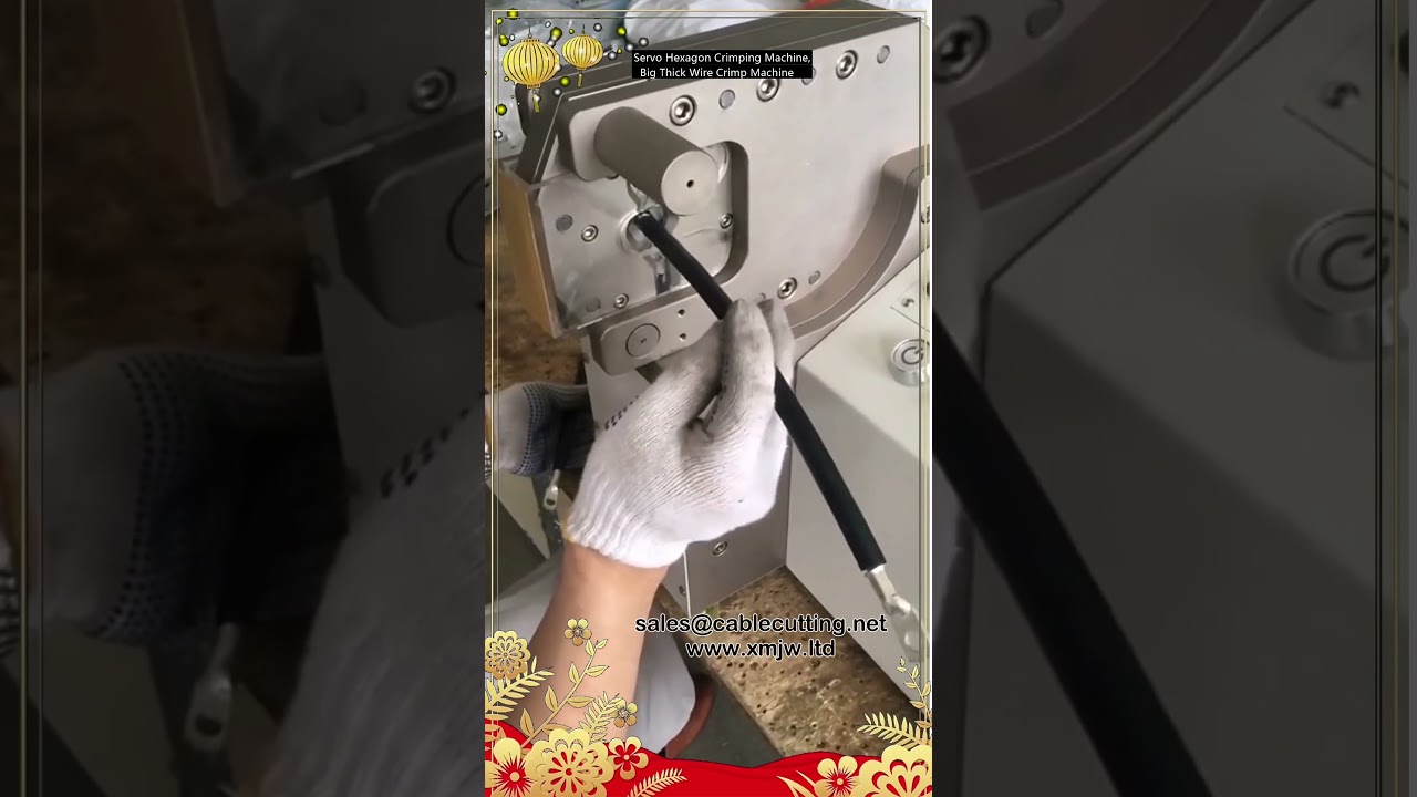 Crimpatrice Esagonale Servo per Cavi Spessi e di Grande Diametro | Alta Precisione