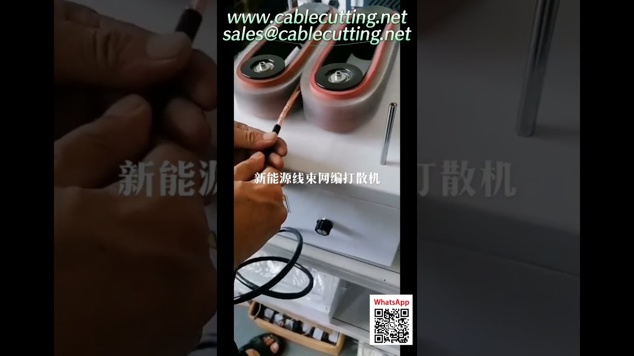 Macchina per Spazzolare e Raddrizzare Trecce di Cavi da 150 mm - Ideale per Energie Rinnovabili