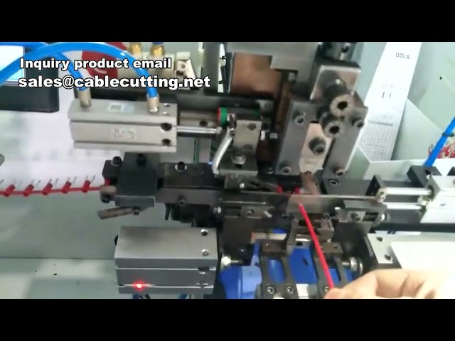 Macchina Automatica per Taglio, Spellatura e Crimpatura di Terminali - Efficienza Industriale