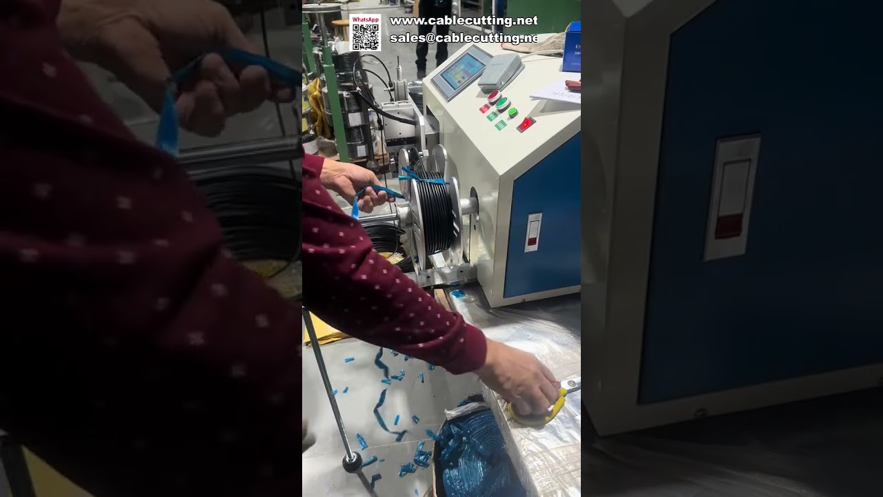 Avvolgitrice automatica con contametri per cavi e funi | Macchina per avvolgimento di precisione