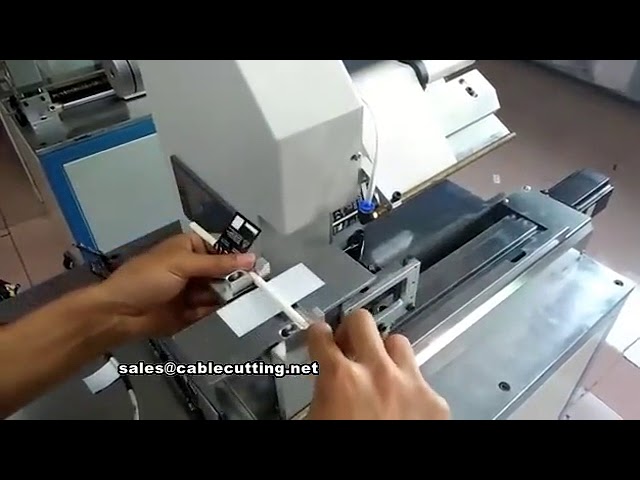 Macchina etichettatrice automatica per cavi e linee USB - alta velocità e precisione
