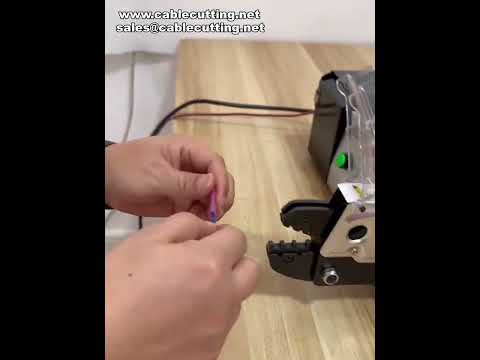 Demo: Macchina Crimpatrice Elettrica per Terminali Termorestringenti | Automazione Industriale #fabbrica #macchina