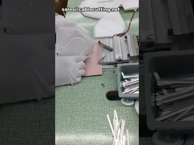 Automatic N95 Cup Mask Nose Bridge Welding Machine with Nose Clip Welding