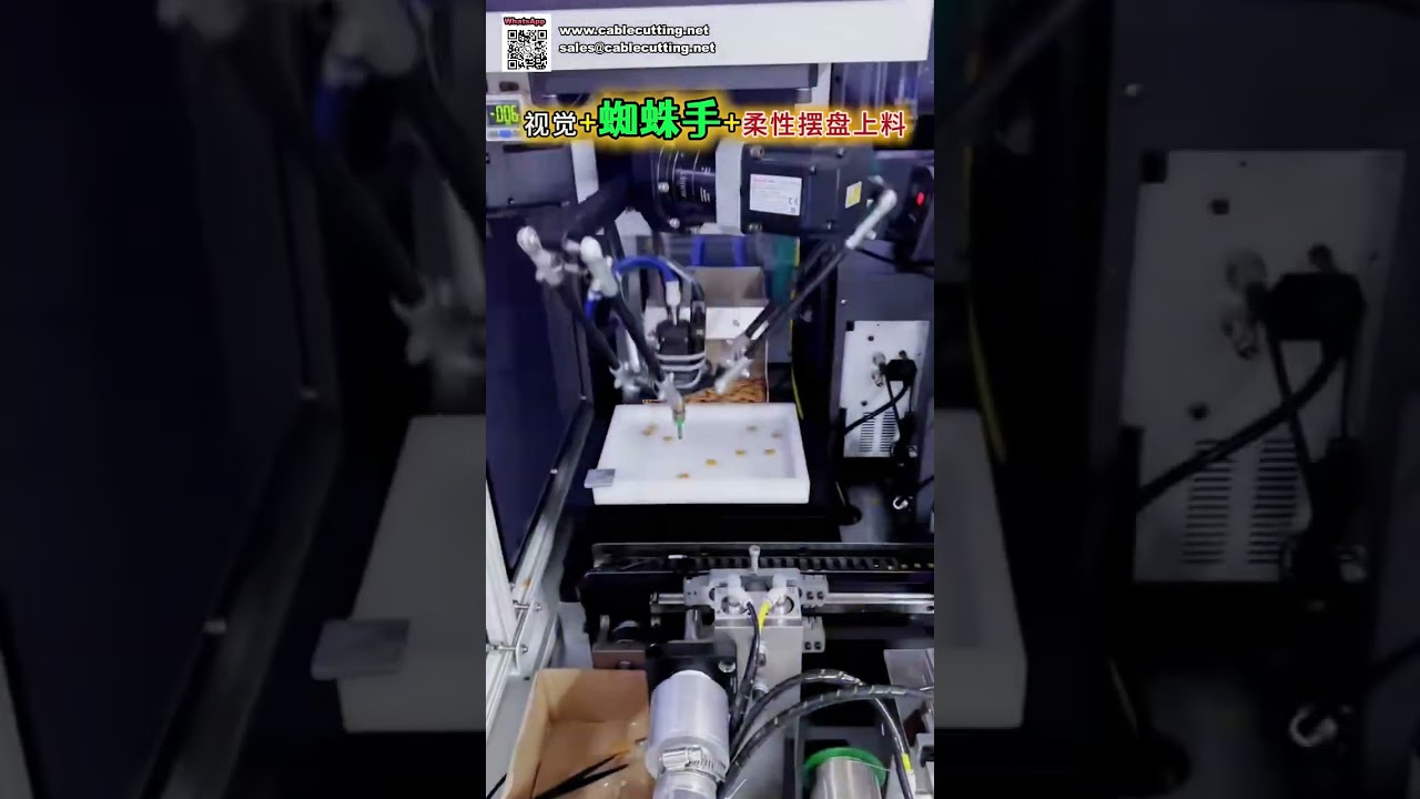 Braccio Robotico Smart Vision: Sistema Automatico di Alimentazione a Vassoio e Crimpatura Terminali