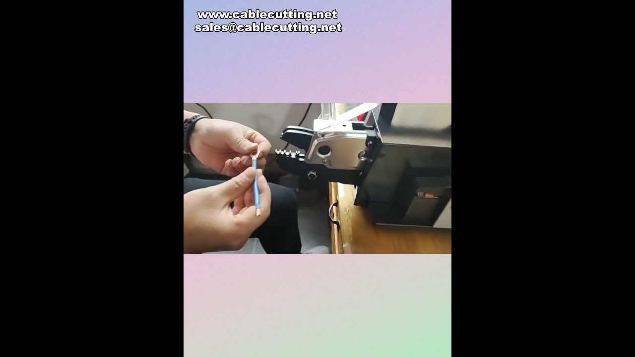 Crimpatrice Elettrica per Terminali con Spelatura e Taglio Automatico #fabbrica #macchina #fai-da-te