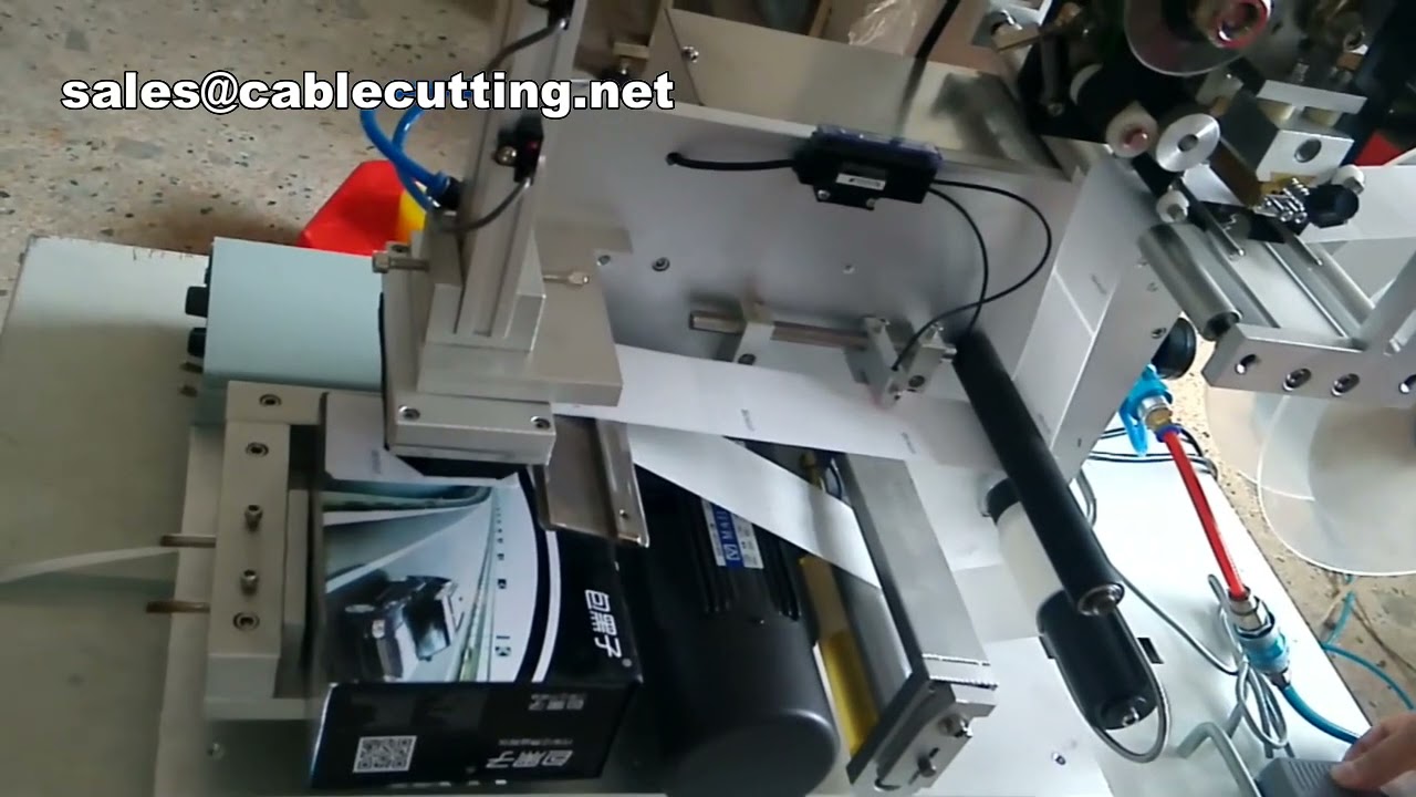 Semi-Automatic Flat and Square Label Printing and Labeling Machine