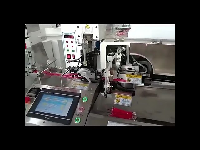 Macchina completamente automatica per taglio, spelatura, crimpatura, torsione e stagnatura di 5 fili con testa singola