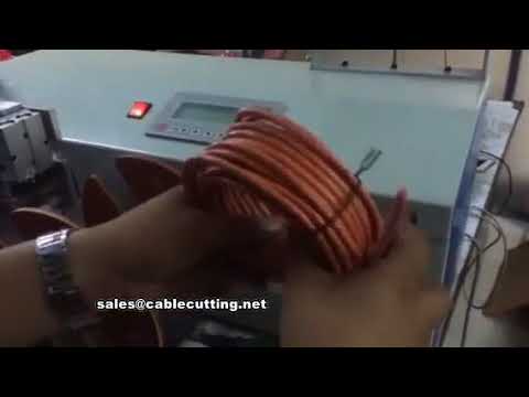 Macchina automatica per avvolgimento, bobina, taglio e legatura cavi con contatore metrico