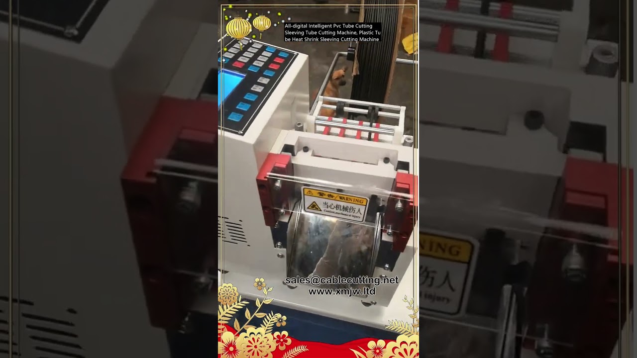 Macchina Intelligente All-Digital per Taglio Tubi PVC e Guaina Termoretraibile - Taglio e Guaina Automatici