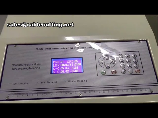 Macchina spellafili automatica computerizzata per cavi in rame - Taglio e spelatura di precisione