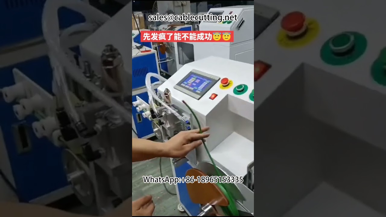Macchina automatica per conteggio, taglio, avvolgimento e legatura di cavi e fili
