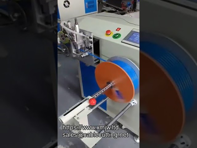 Macchina Automatica per Avvolgere, Bobinare, Tagliare e Legare Cavi con Misurazione della Lunghezza