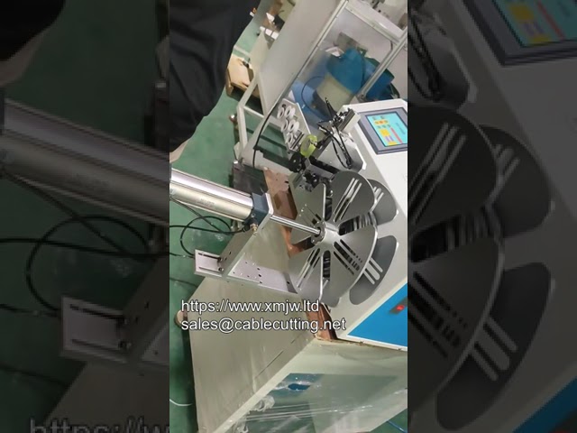 Automatic USB Data Wire Cutting, Winding, and Binding Machine with Meter Counter