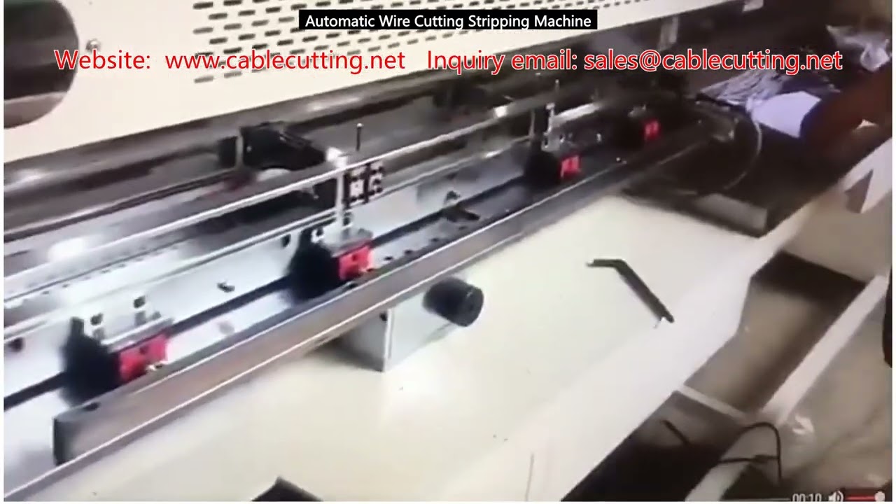 Automatic Wire Cutting and Stripping Machine for Industrial Automation