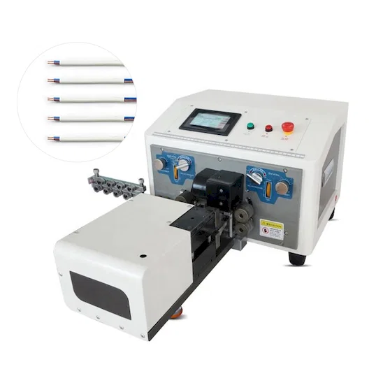 Lavorazione Cavo Piatto Doppio Strato WPM-320 - Macchina taglia e spela fili