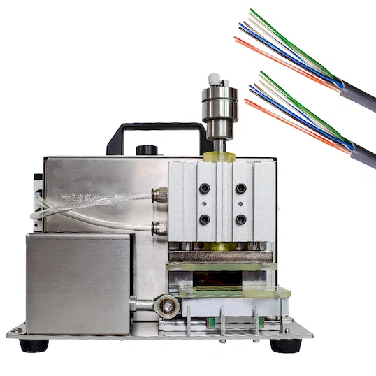 Raddrizzatrice Cavo Rete WPM-809D - Macchina spazzolatrice semiautomatica